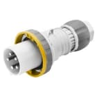 GEWISS - GEWGW61045H SPINA MOBILE DIRITTA HP - IP66/IP67/IP68/IP69 - 2P+T 63A 100-130V 50/60HZ - GIALLO - 4H - CABLAGGIO A MANTELLO