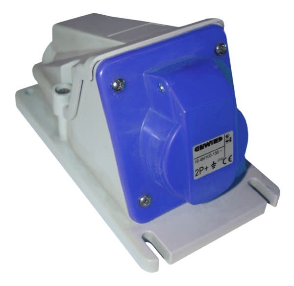 GEWISS - GEWGW62478 PRESA FISSA 90 PAR.PR.3P+T 16A 230V 9H