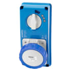 GEWISS - GEWGW66166N PR.BL IP67 S.F.3P+T 32A 230V 9H MT60C