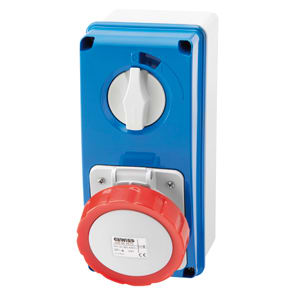 GEWISS - GEWGW66220N PR.BL IP67 C.F.3P+N+T 32A 400V 6H SBF