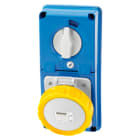 GEWISS - GEWGW66334N PR.BL IP67 S.F.2P+T 32A 110V 4H CBF