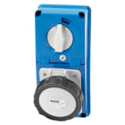 GEWISS - GEWGW66344N PR.BL IP67 S.F.3P+N+T 32A 500V 7H CBF