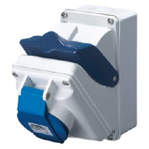 GEWISS - GEWGW66418 COMBIBLOC - CON FONDO - IP44 - 2P+T 32A 480-500V - 50/60HZ 9H