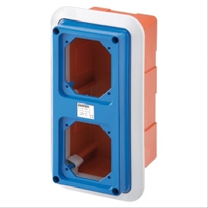 GEWISS - GEWGW66743N CASSETTA INC.COP.FLAN.PR.BL 16/32A IP55