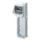 GEWISS - GEWGW66781 BASE MODULARE CON PANNELLO FINESTRATO GUIDA DIN 1 - 1 PRESA 16/32A / SELV-6 MOD.EN50022