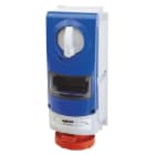 GEWISS - GEWGW66823 PRESA FISSA INTERBLOCCATA VERTICALE - SENZA FONDO - IMPIEGHI GRAVOSI - CON BASE PORTAFUSIBILI - 3P+T 32A 380-415V-50/60HZ 3H - IP66