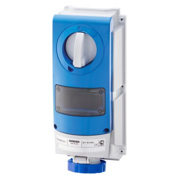 GEWISS - GEWGW66828 PRESA BL.IP66 S.F.3P+T 16A 230V 9H A.M