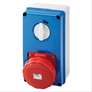 GEWISS - GEWGW67263N PR.BL IP67 C.F.3P+T 63A 400V 6H SBF