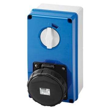 GEWISS - GEWGW67266N PR.BL IP67 C.F.3P+N+T 63A 500V 7H SBF