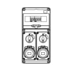 GEWISS - GEWGW68233N Q-DIN 10 DBO - 2 PRESE IEC 309 - IP65