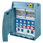 GEWISS - GEWGW68542 Q-BOX 4 - CON MORSETTIERA - CABLATO - 4 2P+T 16A + 3 3P+T 16 A + 1 3P+N+T 32A - IP55