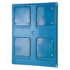 GEWISS - GEWGW68749A QMC16/63 - PANNELLO FLANGIATO- 1 PRESA INTERBLOCCATA VERTICALE 63A IP55 - AZZURRO