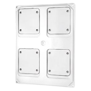 GEWISS - GEWGW68746W PANNELLO 2 PR. INTERBL. ORIZZ. IP44 BIAN