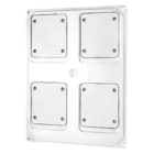 GEWISS - GEWGW68746W PANNELLO 2 PR. INTERBL. ORIZZ. IP44 BIAN