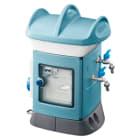 GEWISS - GEWGW68842A QMC16B - CABLATO - MONOFACCIALE - 1 PRESA 2P+T 16A 2 PRESE CIVILI 10/16A ITA/TED. - IP55 - AZZURRO