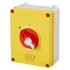 GEWISS - GEWGW70438P INTERRUTTORE SEZIONATORE ROTATIVO - HP - EMERGENZA - CASSETTA IN MATERIALE ISOLANTE - 63A 4P - MANOPOLA ROSSA LUCCHETTABILE - IP66/67/69