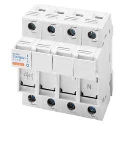 GEWISS - GEWGW96311 PORTAFUS.SEZ.3P+N 8,5X31,5 400V AC 20A