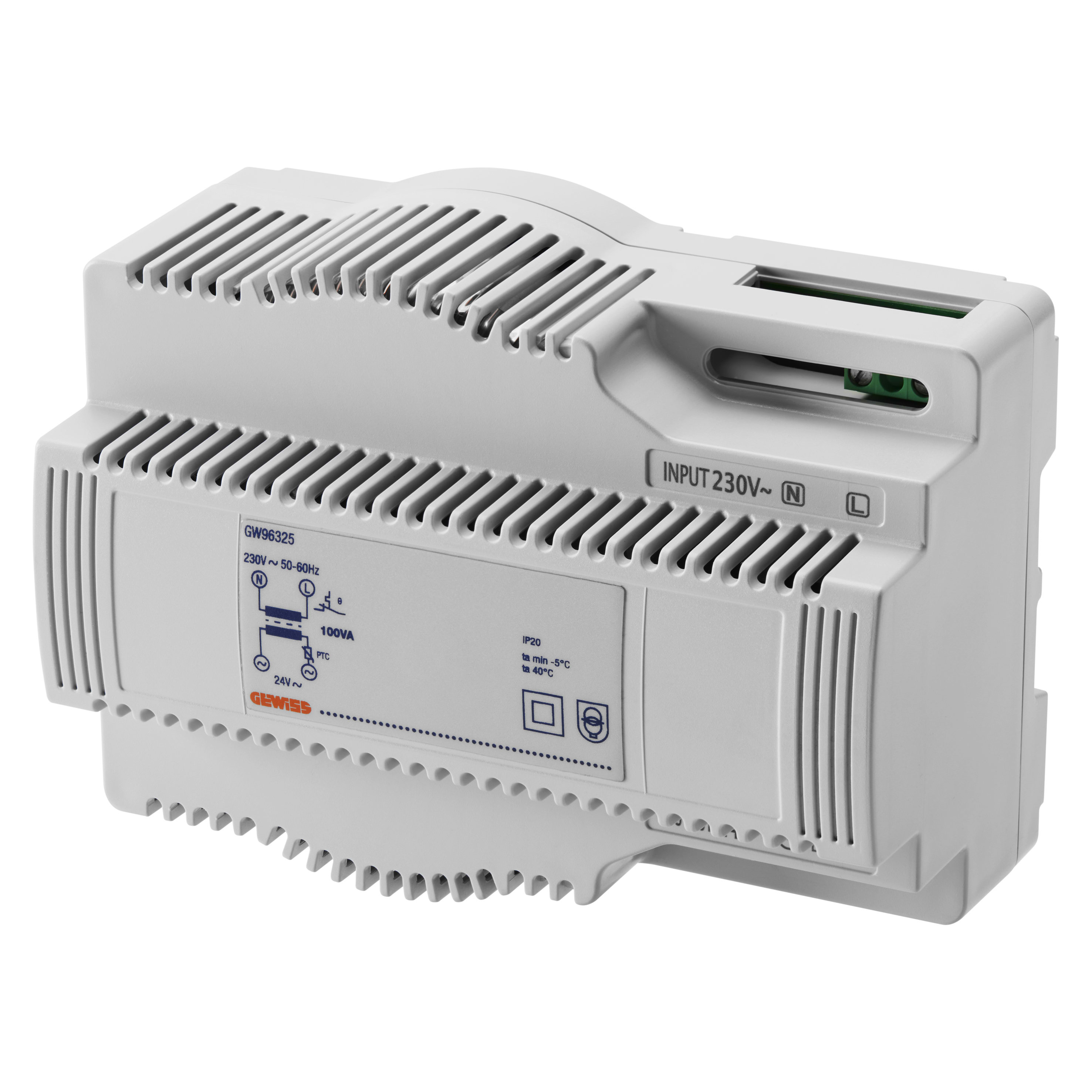 GEWISS - GEWGW96325 TRASFORMATORE DI SICUREZZA - 100VA 230V/24V - 8 MODULI