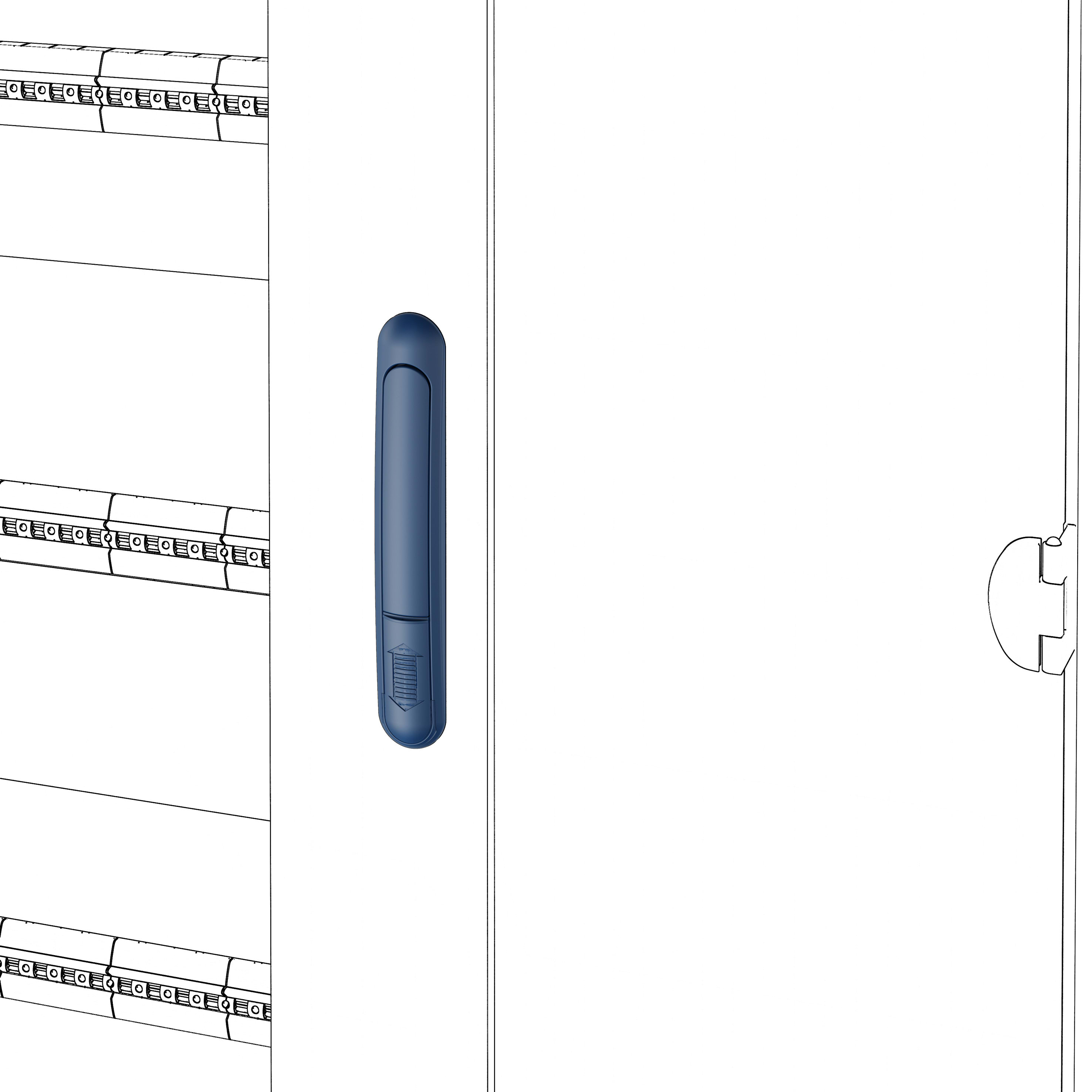 GEWISS - GEWGWD3438 SERRATURA DI RICAMBIO - QDX 630/1600 H - PER PORTA VETRO/CIECA