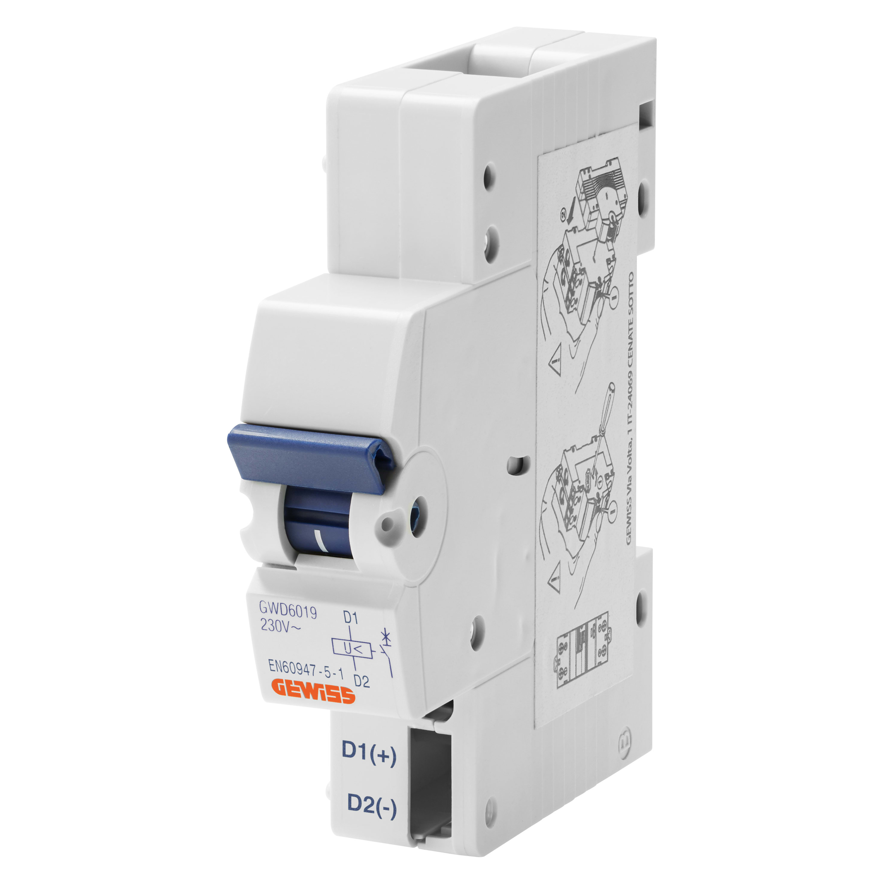 GEWISS - GEWGWD6019 SGANC.MIN.TENS. 230V SEZ.ACC.1M