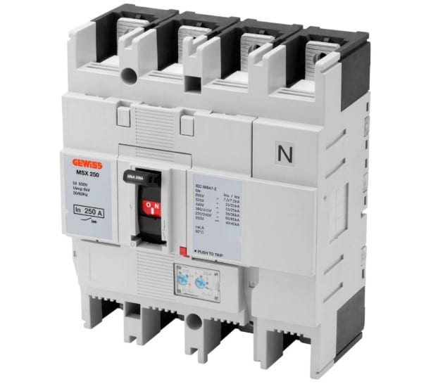 GEWISS - GEWGWD9148 MSX 250 3P+N 250A 36KA TRMR TERM.FC
