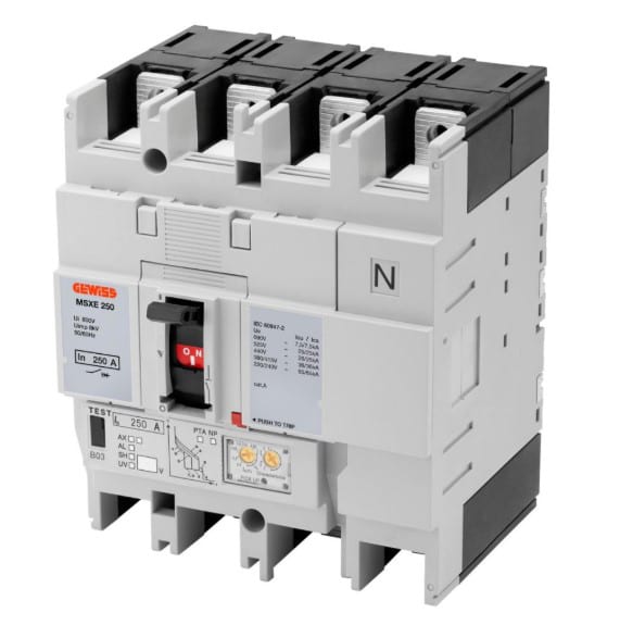 GEWISS - GEWGWD9318 MSXE 250 3P+N 250A 36KA LSI TERM.FC