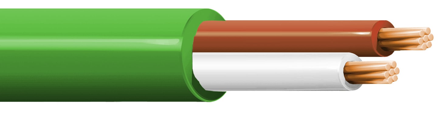 ITC INDUSTRIA TECNIC - ITCGK-27VZ1000 2X0.75 LSZH VERDE B. 1000 CCA-S1B,D1,A1