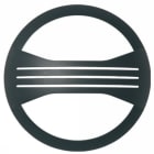 GOCCIA ILLUMINAZIONE - GOC2217SI MASCHERA C.FERITOIE JACK TONDA SILV