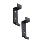 GOCCIA ILLUMINAZIONE - GOC5696NE COPPIA STAFFE AGGANCIO CANALE NERO