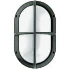 GOCCIA ILLUMINAZIONE - GOC8190BI KASKO OVALE GRIGLIA AV 60W E27 BI