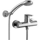 RUBINETTERIA PAFFONI - PFFGR168DCR MIX DOCCIA ESTERNO 1/2 CON SUPPORTO SNOD