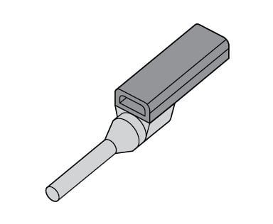 GRAFOPLAST SRL - GRA711/40 SPARK PUNTALE GRIGIO L=17MM D=4 MMQ 100