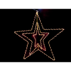 GIOCOPLAST NATALE SP - GCP14221015 TRIPLA STELLA 60 CM EFFETTO 3D DA APPEND