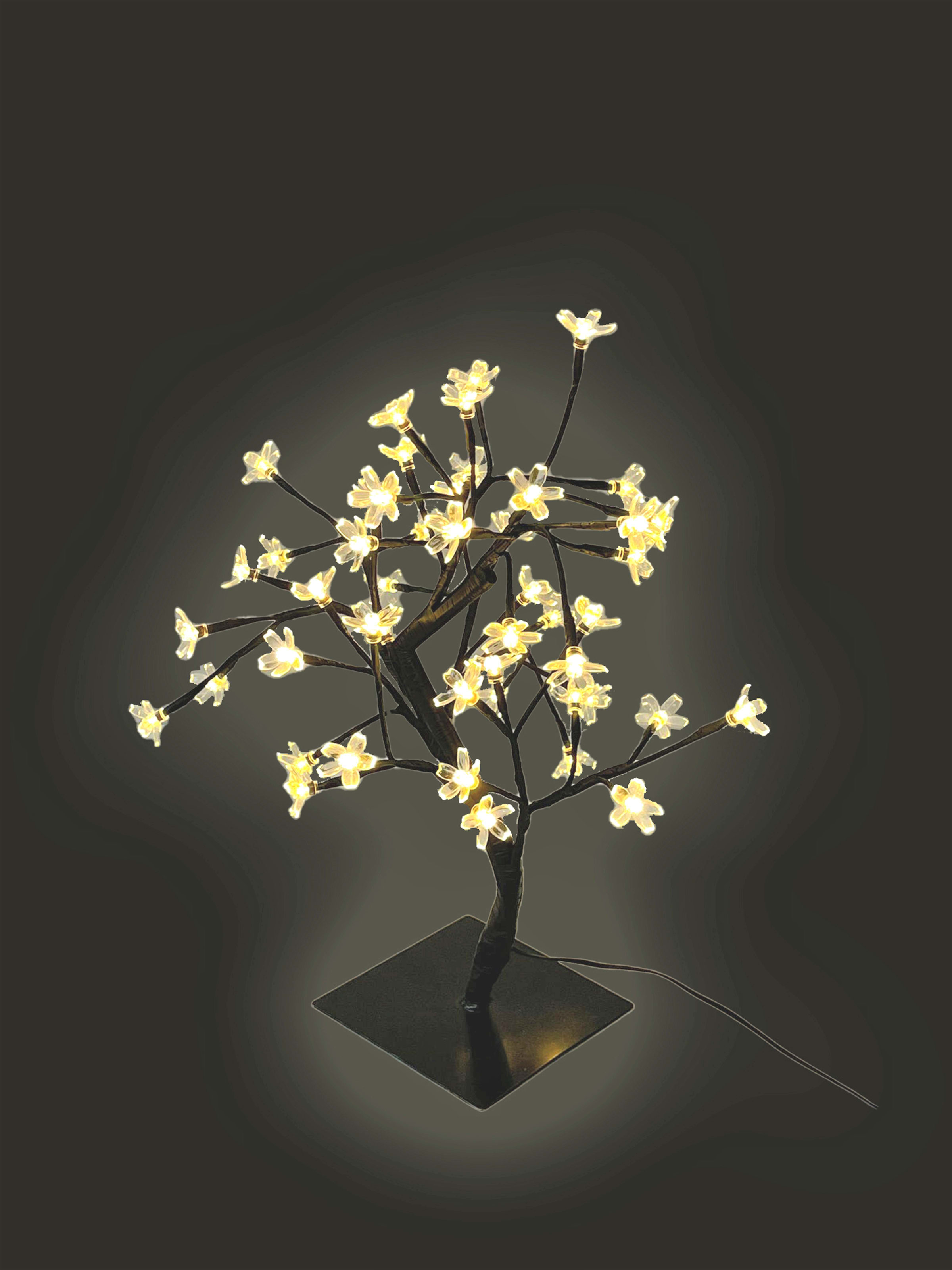 GIOCOPLAST NATALE SP - GCP14222095 ALB. DEC. CILIEGIO 48LED B.CALDO H45CM