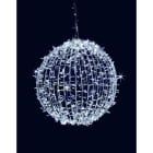GIOCOPLAST NATALE SP - GCP14419047 MEZZA SFERA LUCCIOLONA BIANCA D.80CM., 4