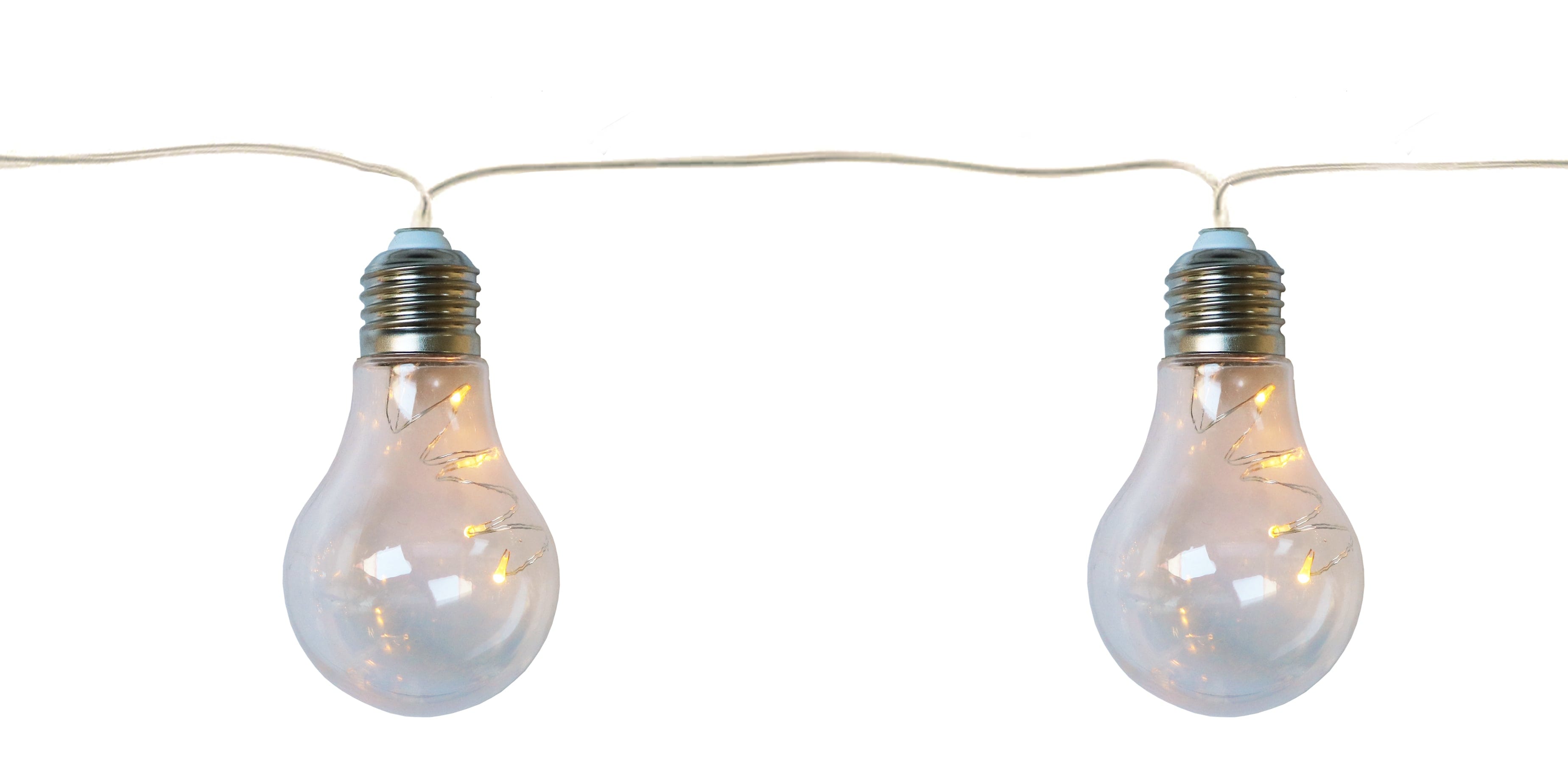 GIOCOPLAST NATALE SP - GCP14822053 10 DECOR. LAMPADINA 6X9 CON GOCCE DI LED