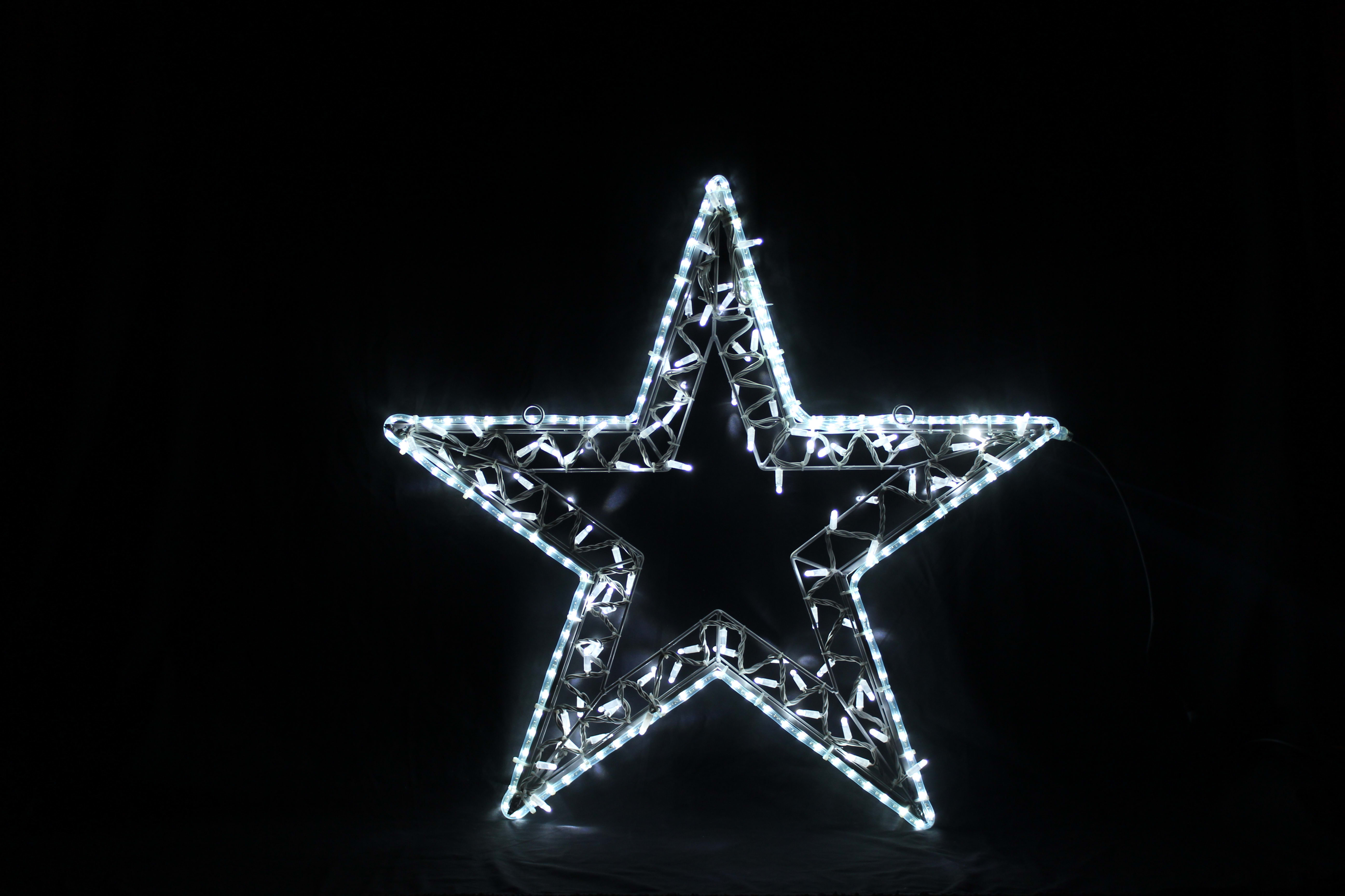 GIOCOPLAST NATALE SP - GCP17521630 MAXI STELLA 2D 90CM BIANCA CON TUBO LED