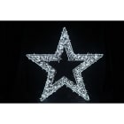 GIOCOPLAST NATALE SP - GCP17521642 MAXI STELLA 3D 130CM BIANCA CON TUBO LED