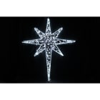 GIOCOPLAST NATALE SP - GCP17521652 STELLA 8 PUNTE 130CM BIANCA CON TUBO LED