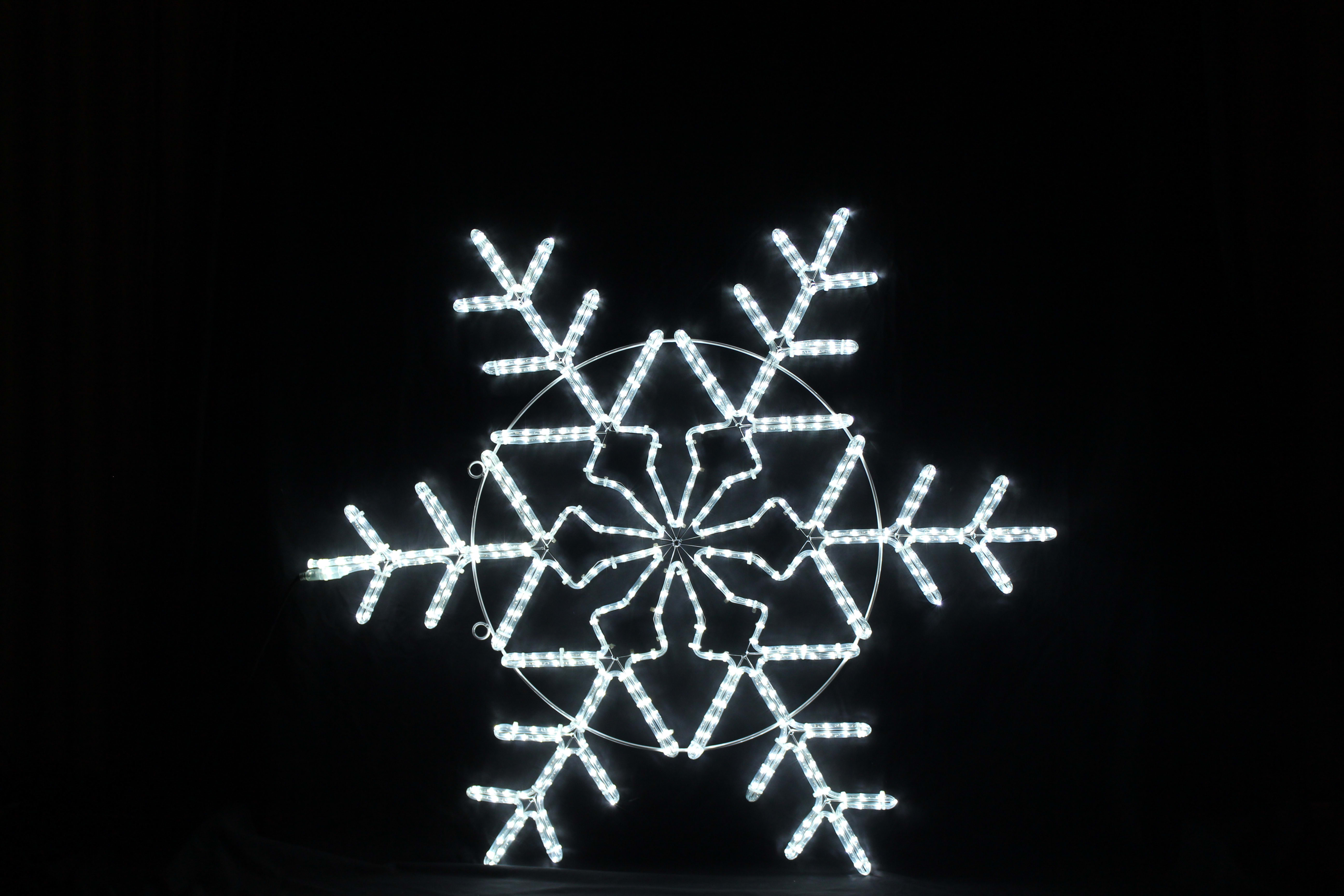 GIOCOPLAST NATALE SP - GCP17521656 FIOCCO DI NEVE CON TUBO LED BIANCO 120 C