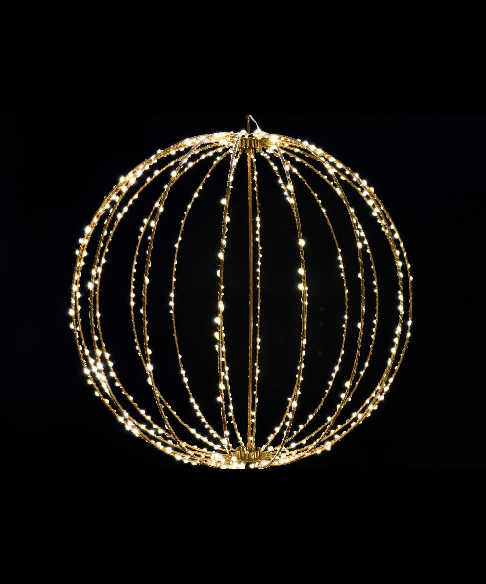 GIOCOPLAST NATALE SP - GCP17523130 SFERA D.30CM CON 320 GOCCE DI LED FULL F
