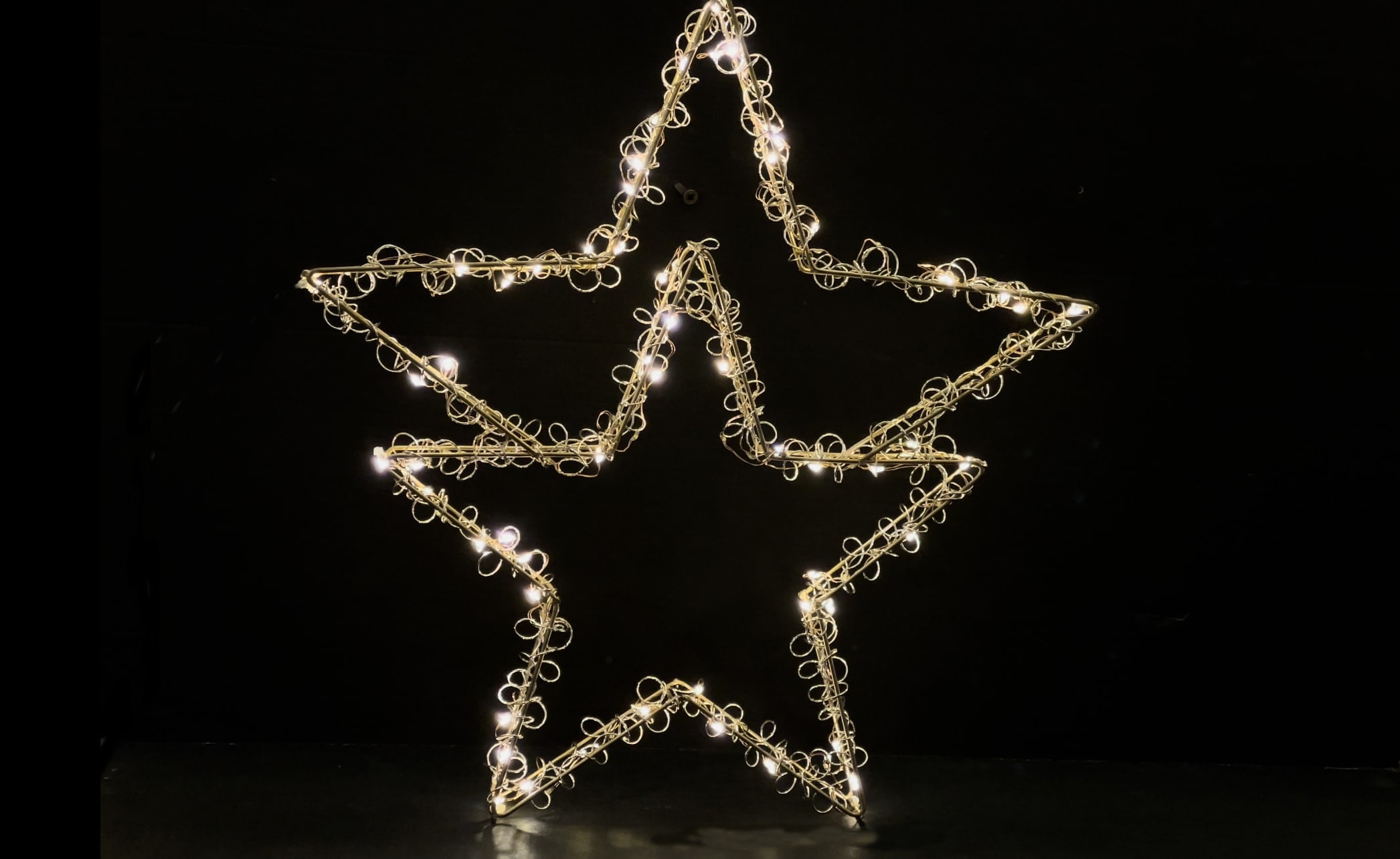 GIOCOPLAST NATALE SP - GCP17523134 DOPPIA STELLA CON GOCCE DI LED FULL FLAS