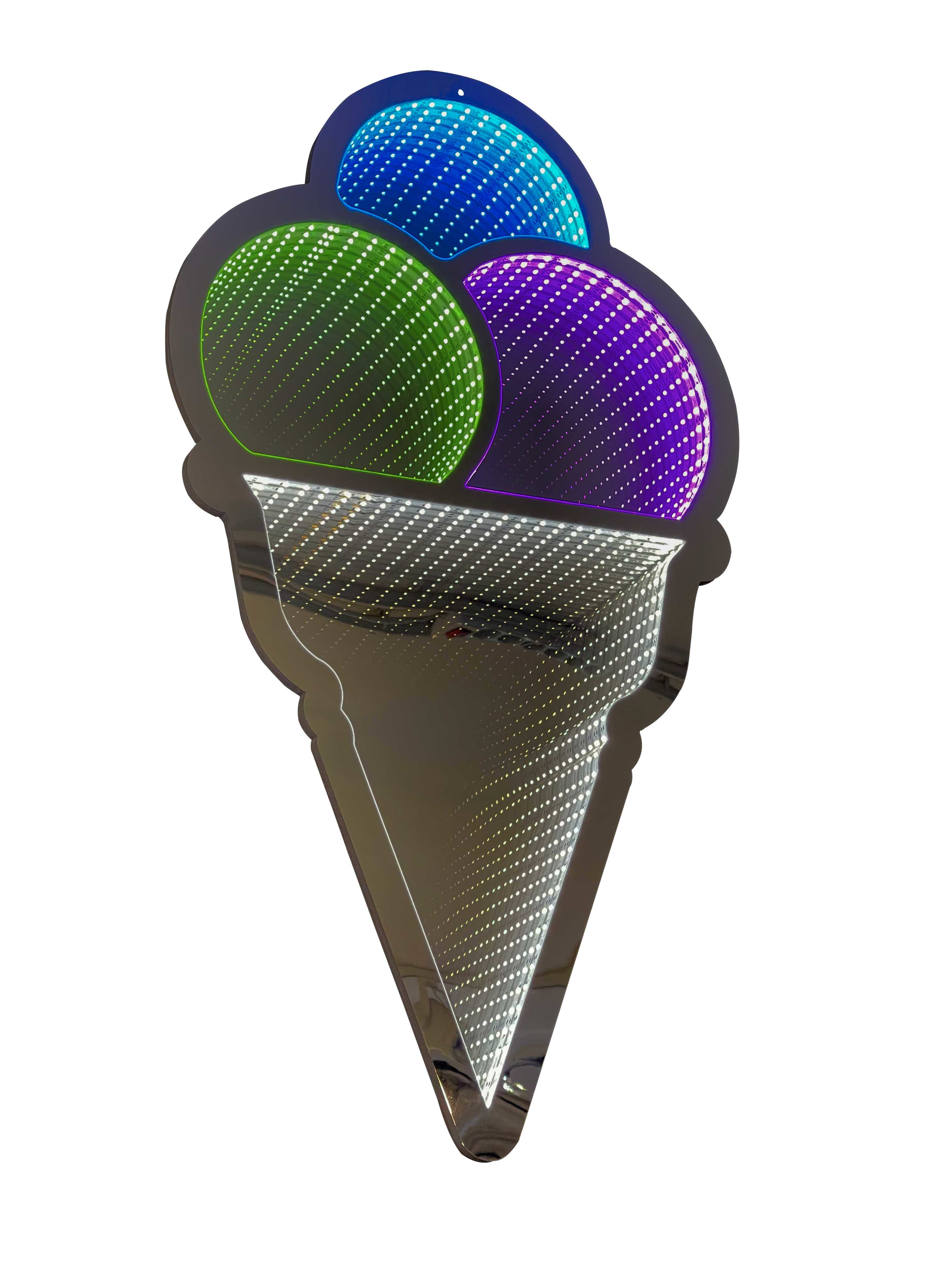 GIOCOPLAST NATALE SP - GCP17523588 CONO GELATO 90CM INFINITY LIGHT CON LUCE