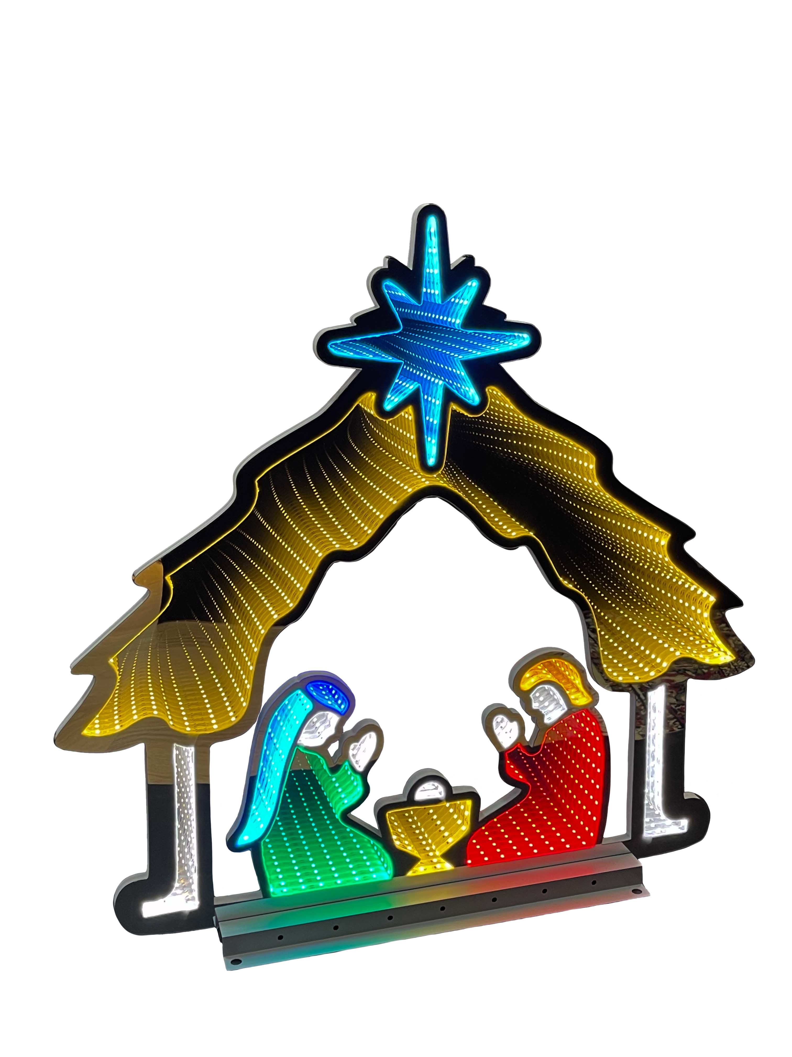 GIOCOPLAST NATALE SP - GCP17524557 NATIVITA STILIZZATA 65 CM INFINITY LIGH