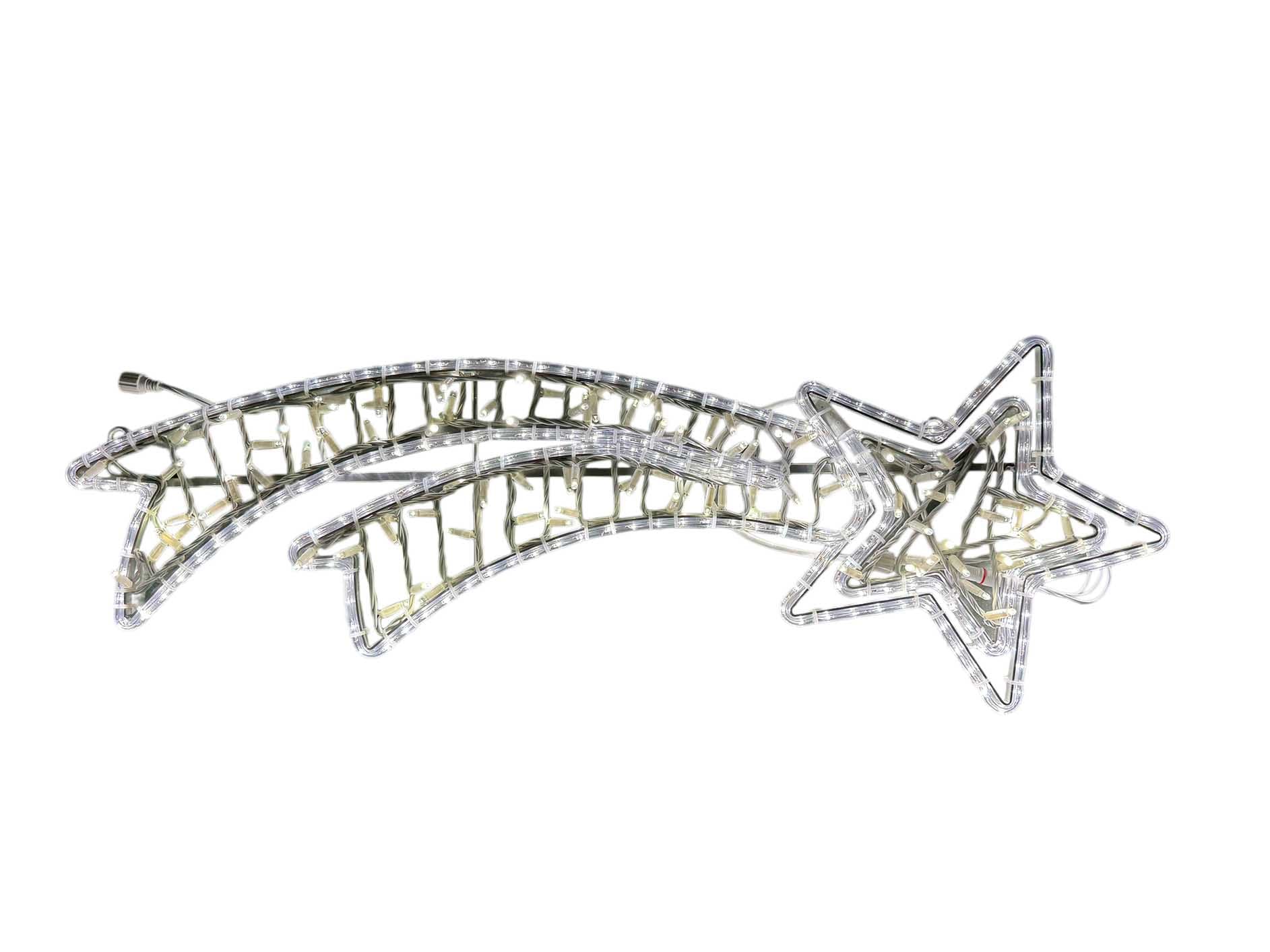 GIOCOPLAST NATALE SP - GCP17524654 FIGURA DOPPIA COMETA CON TUBO LED E LUCC