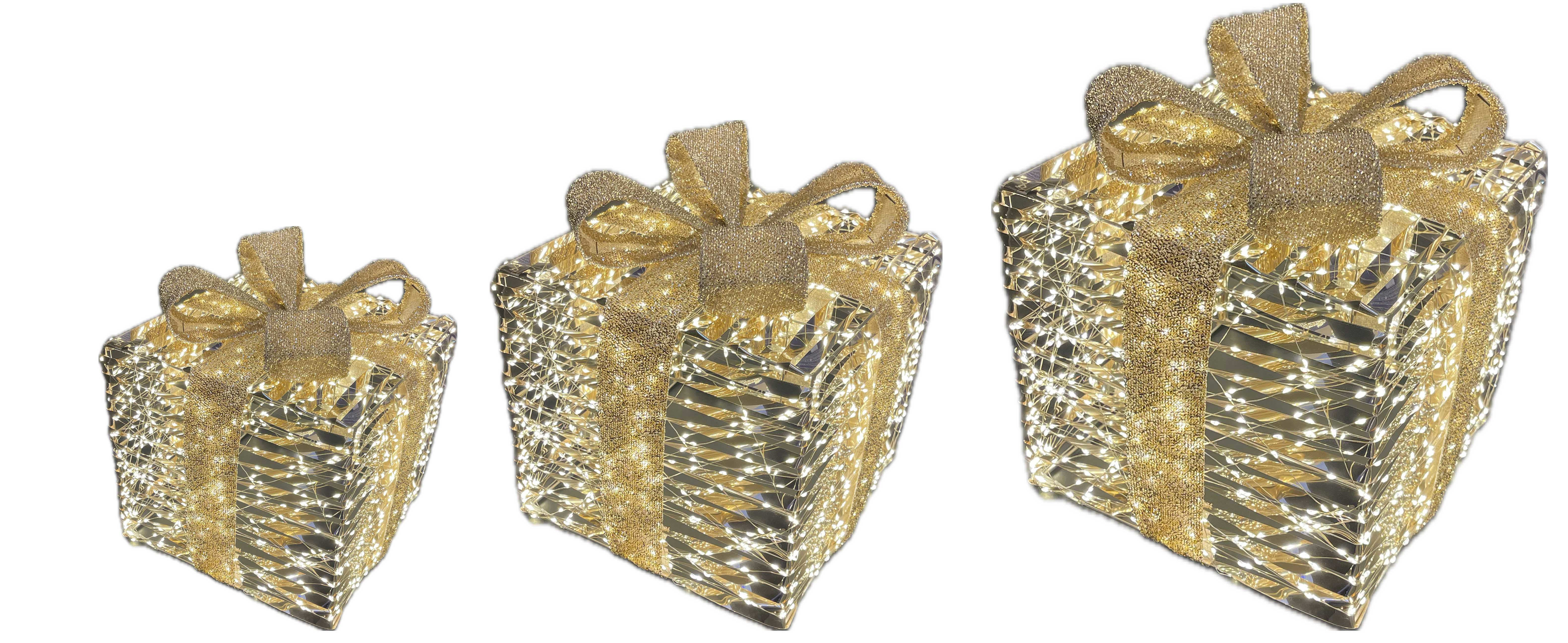 GIOCOPLAST NATALE SP - GCP17524677 SET 3 PACCHI REGALO PRESTIGE GOLD CON 42