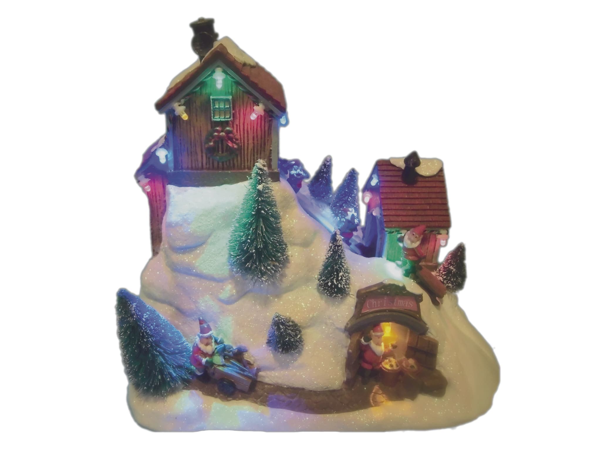 GIOCOPLAST NATALE SP - GCP31511710 VILLAGGIO LED CON SCIATORI IN