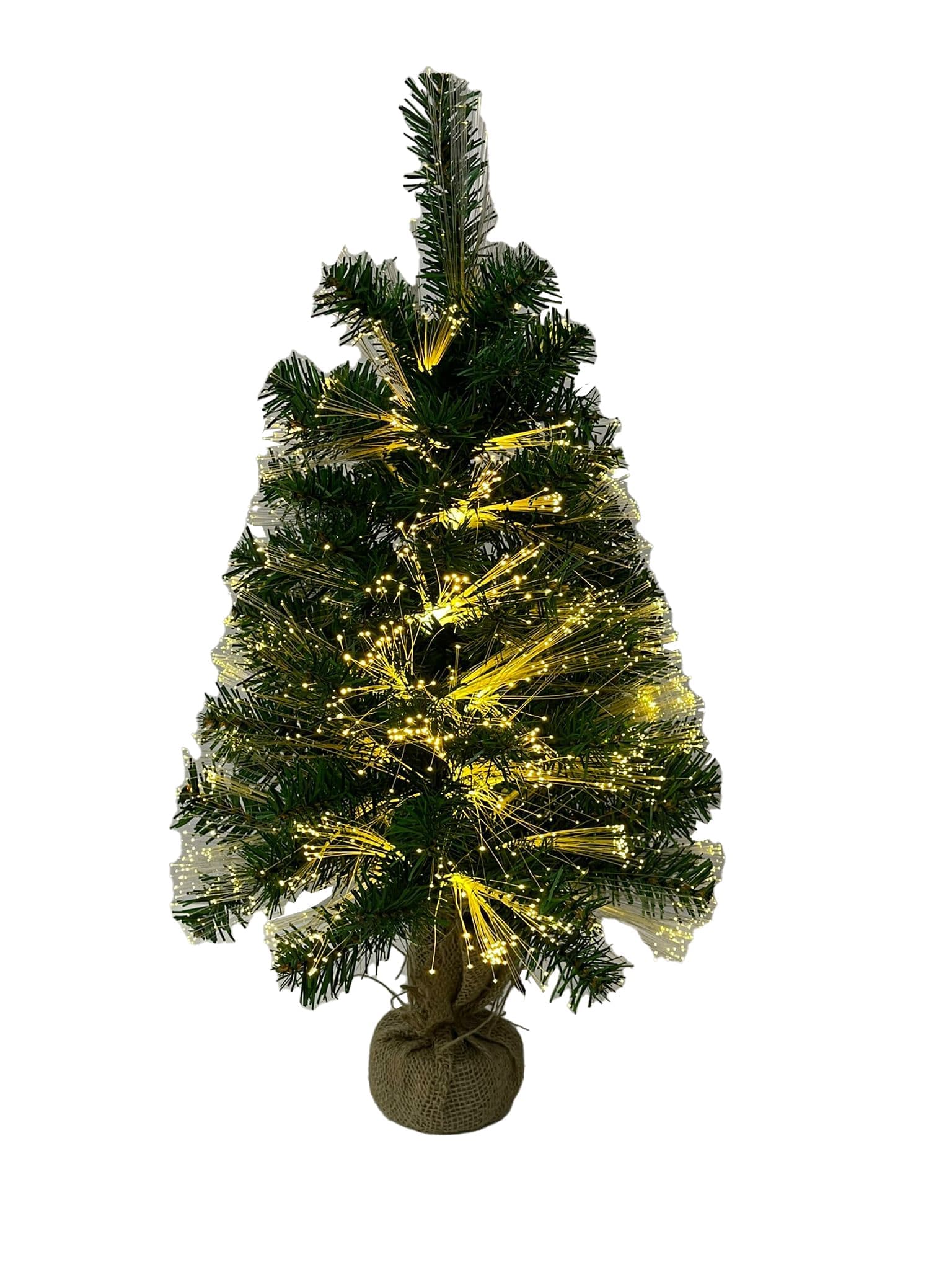 GIOCOPLAST NATALE SP - GCP31522130 ALBERINO 60 CM FIBRE OTTICHE B.CALDO JUT