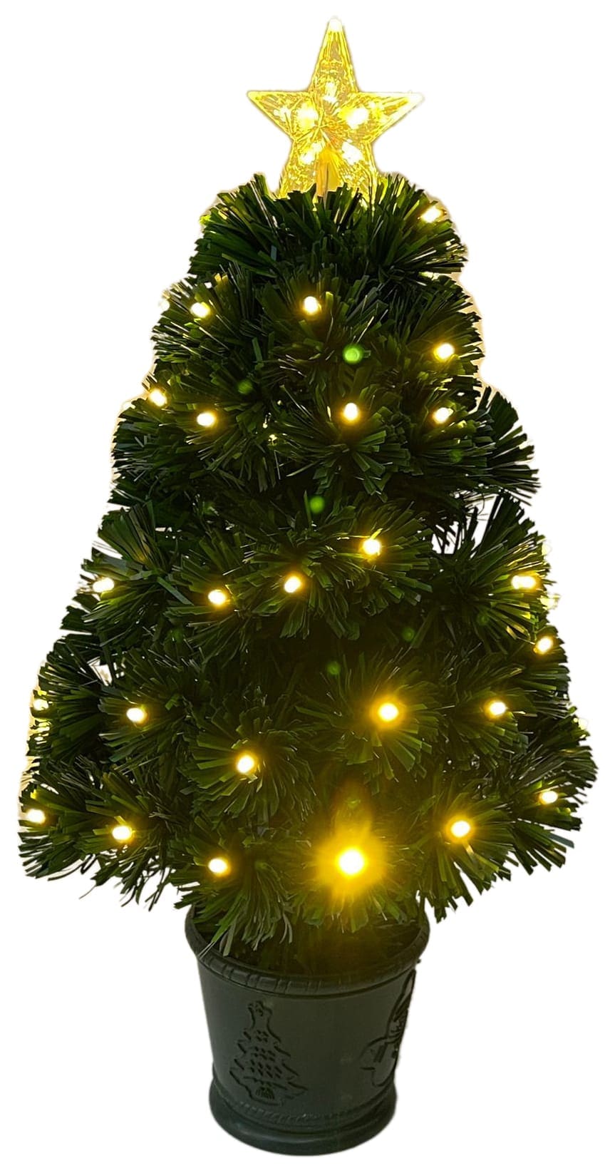 GIOCOPLAST NATALE SP - GCP31522132 ALBERINO 60 CM FIBRE OTTICHE LED B.CALDO