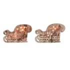 GIOCOPLAST NATALE SP - GCP31618072 SLITTA WOOD-CHARM C/LED A BATT 30X43X7CM